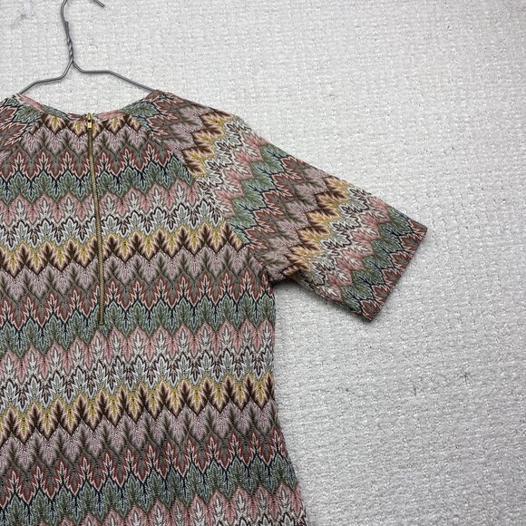 Twik By Simons Bodycon Dress Boho Retro Missoni-Style Multicolor 70's Chic Sz L - Picture 14 of 16